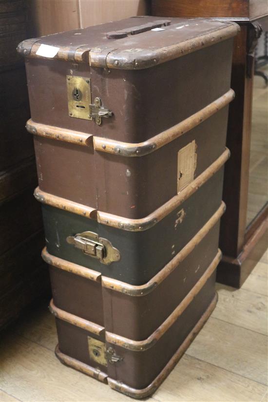 A Cabin trunk, W.92cm